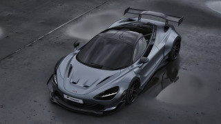 Grey sports car hood up - ultra high detail free wallpaper