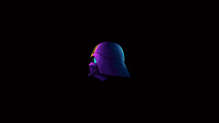 Purple headcover black background white - synthwave free wallpaper
