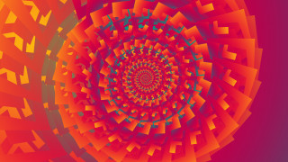 Circular red blue green generative - a circular object free wallpaper for desktop
