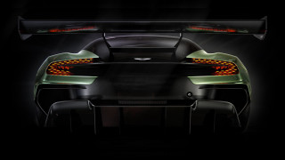 Black sports car rearlight darkroom - a spotlight free wallpaper