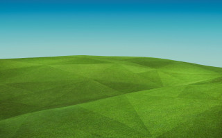 Green field lone tree lowpoly - low free wallpaper for desktop