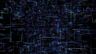 Complex structure lines dots blue - complexity free wallpaper
