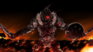 Demonic man flaming swords armor - dark soul free wallpaper