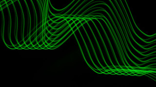 Green wave light raytraced volumetric - alfred manessier free wallpaper for desktop