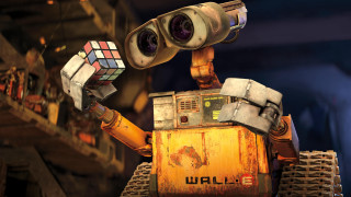 Robot rubik cube camera city - a robot holding free wallpaper