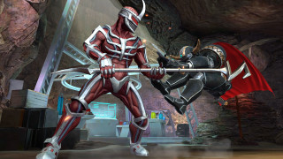 Man redwhite suit sword cave - suit holding free wallpaper