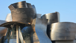 Large building tower clock deconstructivism - artgem free wallpaper