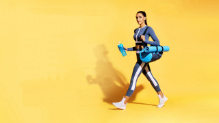 Woman blue sports suit blue - a blue object free wallpaper for desktop