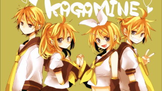 Anime girls blonde hair brown - shirt free wallpaper