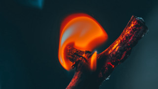 Fire flame embers molten sharp - a red flame free wallpaper