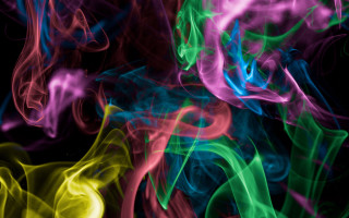 Psychedelic smoke colorful shapes glow - psychedelic free wallpaper for desktop