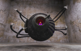 Strange object room light center - strange free wallpaper for desktop