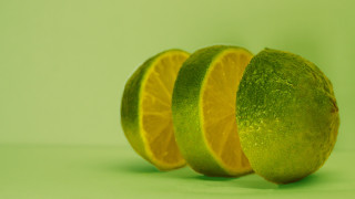 Lime slice green background neo - neofauvism free wallpaper for desktop