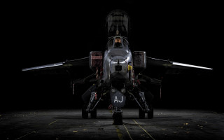 Fighter jet runway night lights - its light free wallpaper
