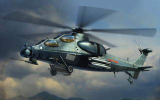 Helicopter clouds pilot jet military - a propeller free wallpaper