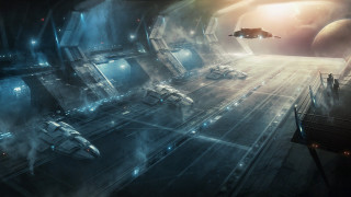 Sci fi space station spaceship - a spaceship free wallpaper