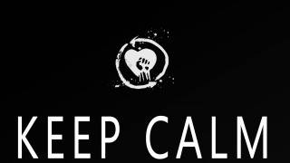 Keep calm skull black white - calm free wallpaper for desktop