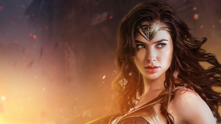 Wonder woman sword fire sky - feminist free wallpaper