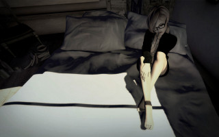 Eve ryder long hair glasses - deep shadow free wallpaper