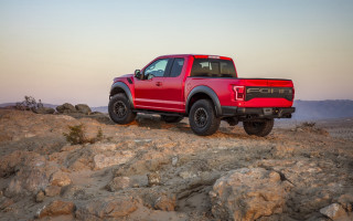 Red truck desert sunset cobra - esaias boursse free wallpaper
