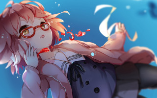 Kuriyama mirai blurry school uniform - kyoani free wallpaper