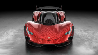 Red sports car black top 5 - a black top free wallpaper