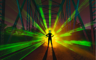 Tunnel hologram green beams award - esther blaikie mackinnon free wallpaper