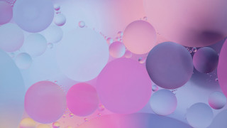 Bubbles floating pink blue gradient - a bunch of bubbles free wallpaper for desktop