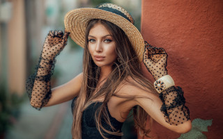 Eszter mattioni fashion portrait hat - fashion photoshoot free wallpaper