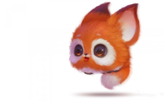 Stuffed fox digital painting furry - a fox free wallpaper