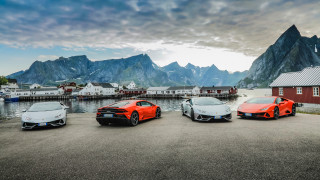 Orange sports cars mountain beach - sports car free wallpaper for desktop