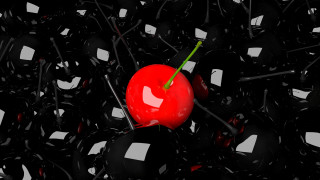 Red apple black balls green - a red apple free wallpaper