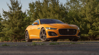 Yellow sports car forest road 2 - adam szentpétery free wallpaper