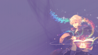 Anime character book rainbow light - a rainbow light free wallpaper