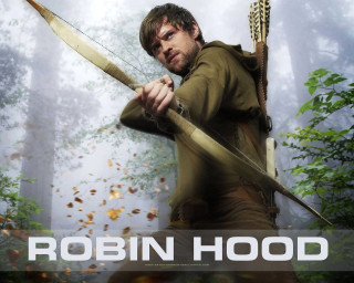 Man holding bow arrow forest 3 - lost free wallpaper