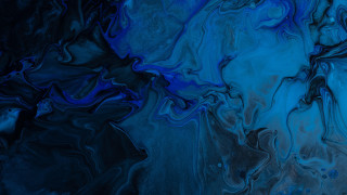 Blue fire abstract space brush - abstract painting free wallpaper for desktop