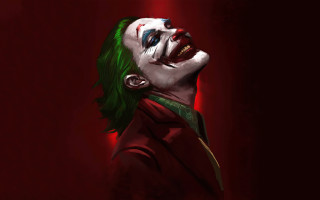 Joker green hair red suit - sinister free wallpaper for desktop