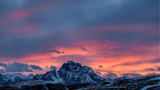 Mountain range pink sky mystical - mystical free wallpaper for desktop