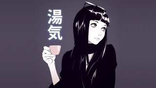 Woman coffee chinese manga anime - anime visual free wallpaper