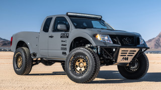 Truck desert mountains blue sky - the desert free wallpaper