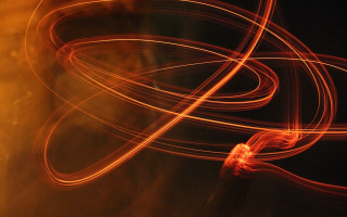 Blurry red object fire abstract - long exposure free wallpaper for desktop
