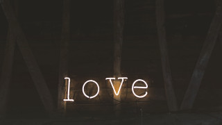 Neon love dark american romanticism - a neon sign free wallpaper for desktop