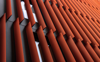 Wall pattern orange white 3D - a close up of a wall free wallpaper for desktop