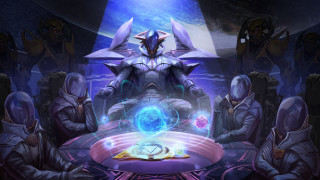 Glowing holography armor sword ceremonial - the table free wallpaper for desktop