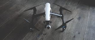 Remote controlled black white drone - remote free wallpaper for desktop
