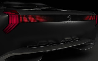 Black sports car rear red - rear free wallpaper