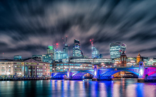 Tokyo cityscape night bridge river 4 - cityscape free wallpaper