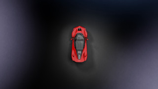 Red car above black shadow - a shadow of the car free wallpaper