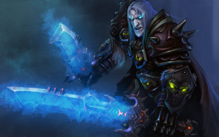 Man glowing sword dark room - aleksander gine free wallpaper