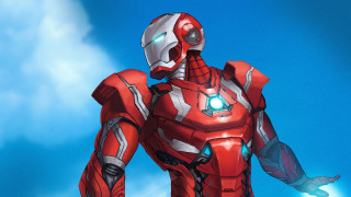 Cartoon man suit glowing chest - his pocket free wallpaper
